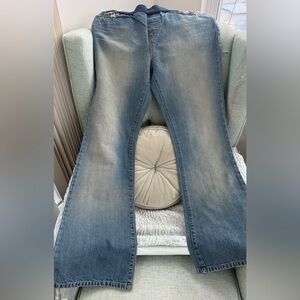 Maternity Stylish Blue Flare Women's Jeans